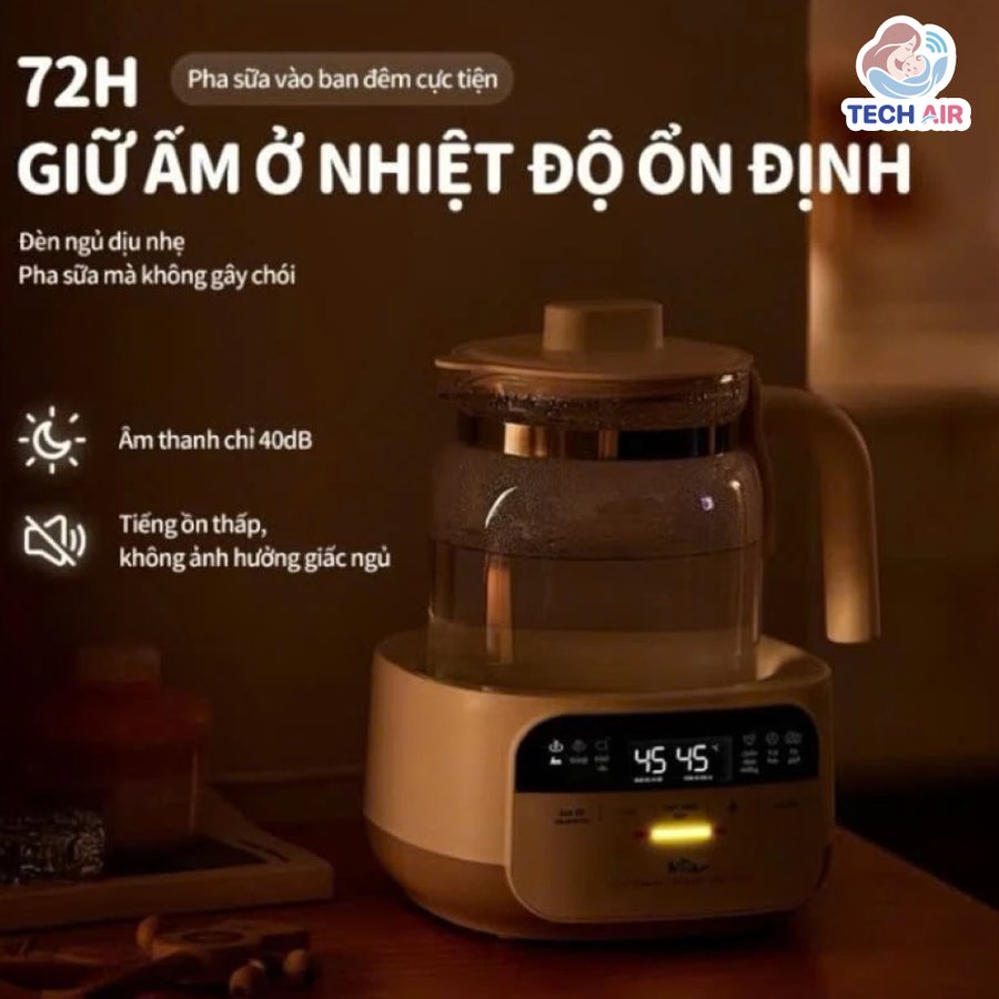 Máy Hâm Sữa Bear WW-5H12N 1.3L - Giữ ấm lên đến 72 giờ