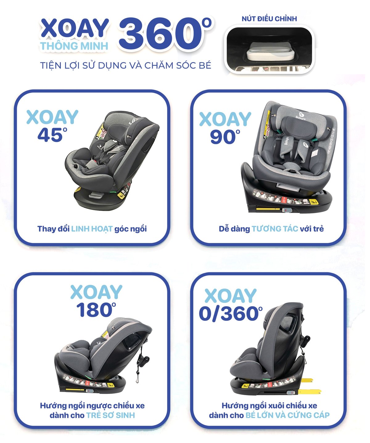 i-Spinsafe - ghế xoay 360 độ