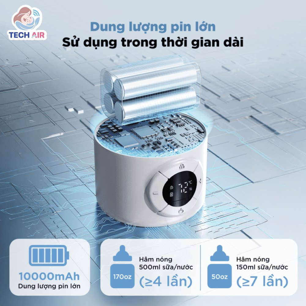 Bình Hâm Sữa Di Động Bear BKL-055EJ 500ml