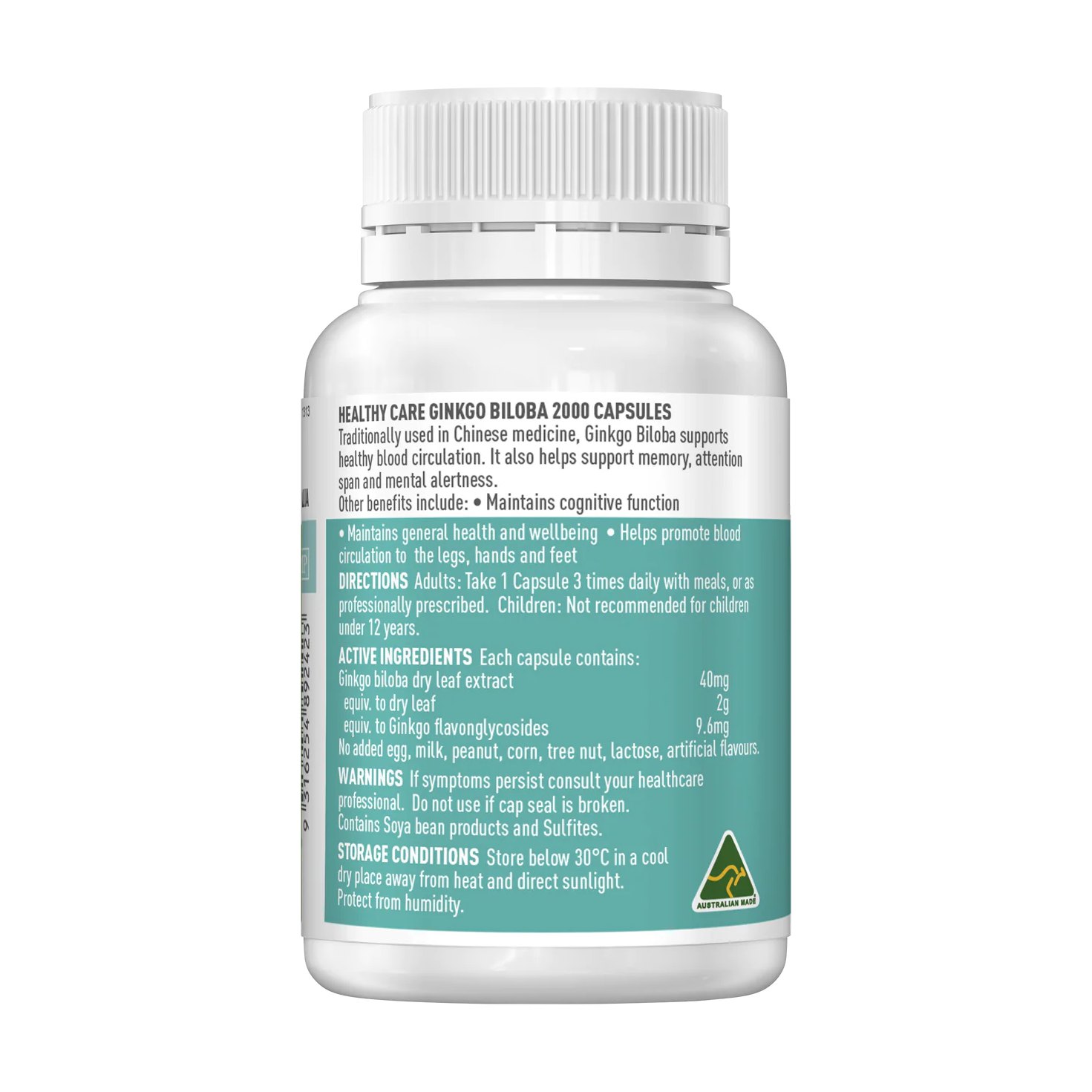 Healthy Care Ginkgo Biloba 2000mg