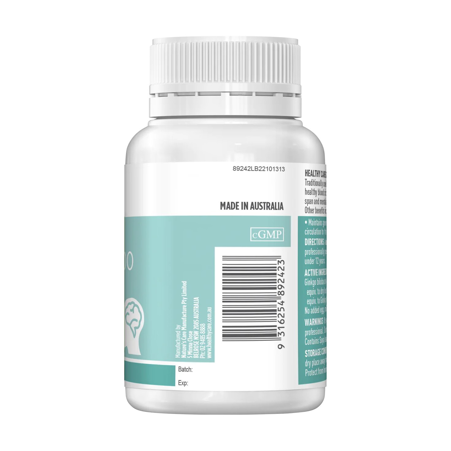 Healthy Care Ginkgo Biloba 2000mg