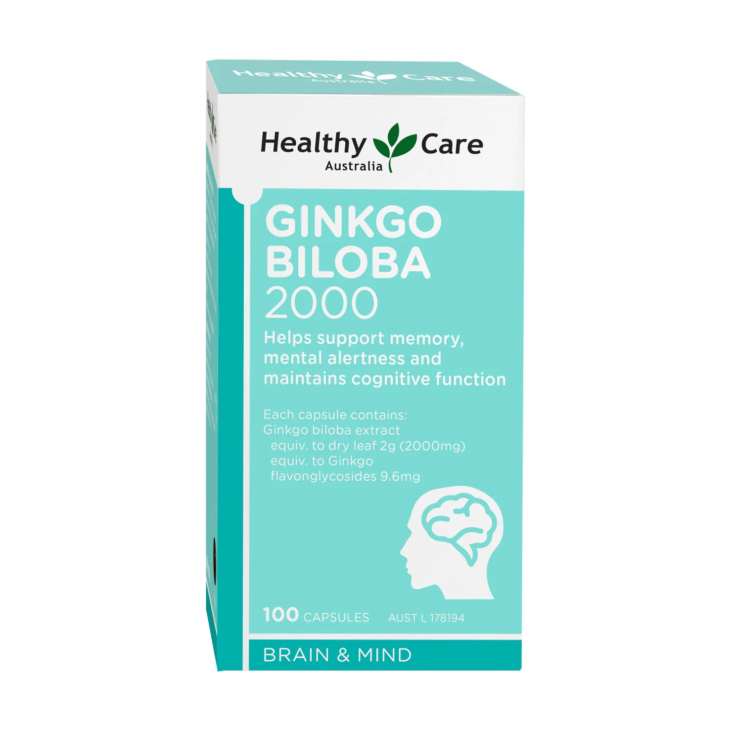 Healthy Care Ginkgo Biloba 2000mg