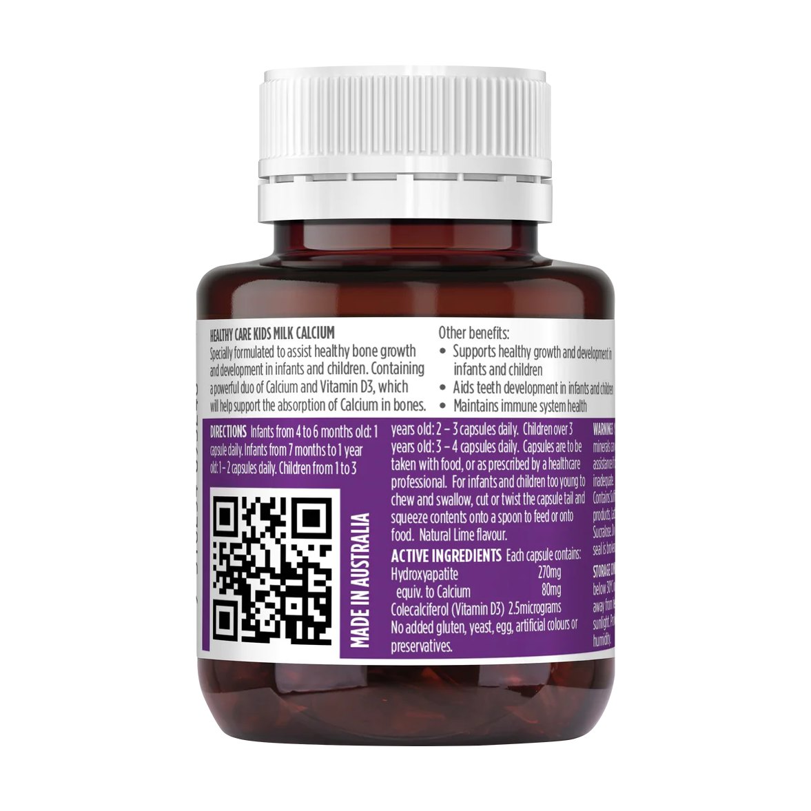Healthy Care Kids Milk Calcium 270mg