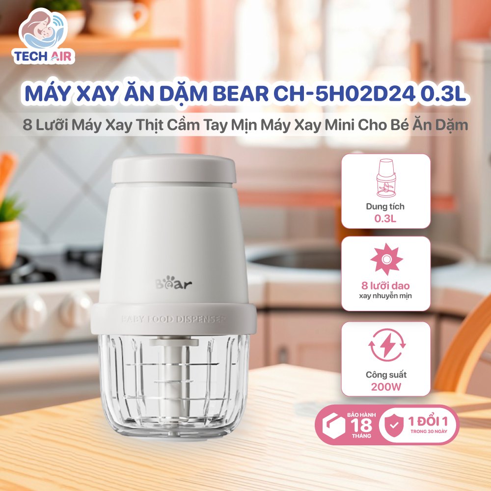 Máy Xay Ăn Dặm Bear CH-5H02D24 0.3L