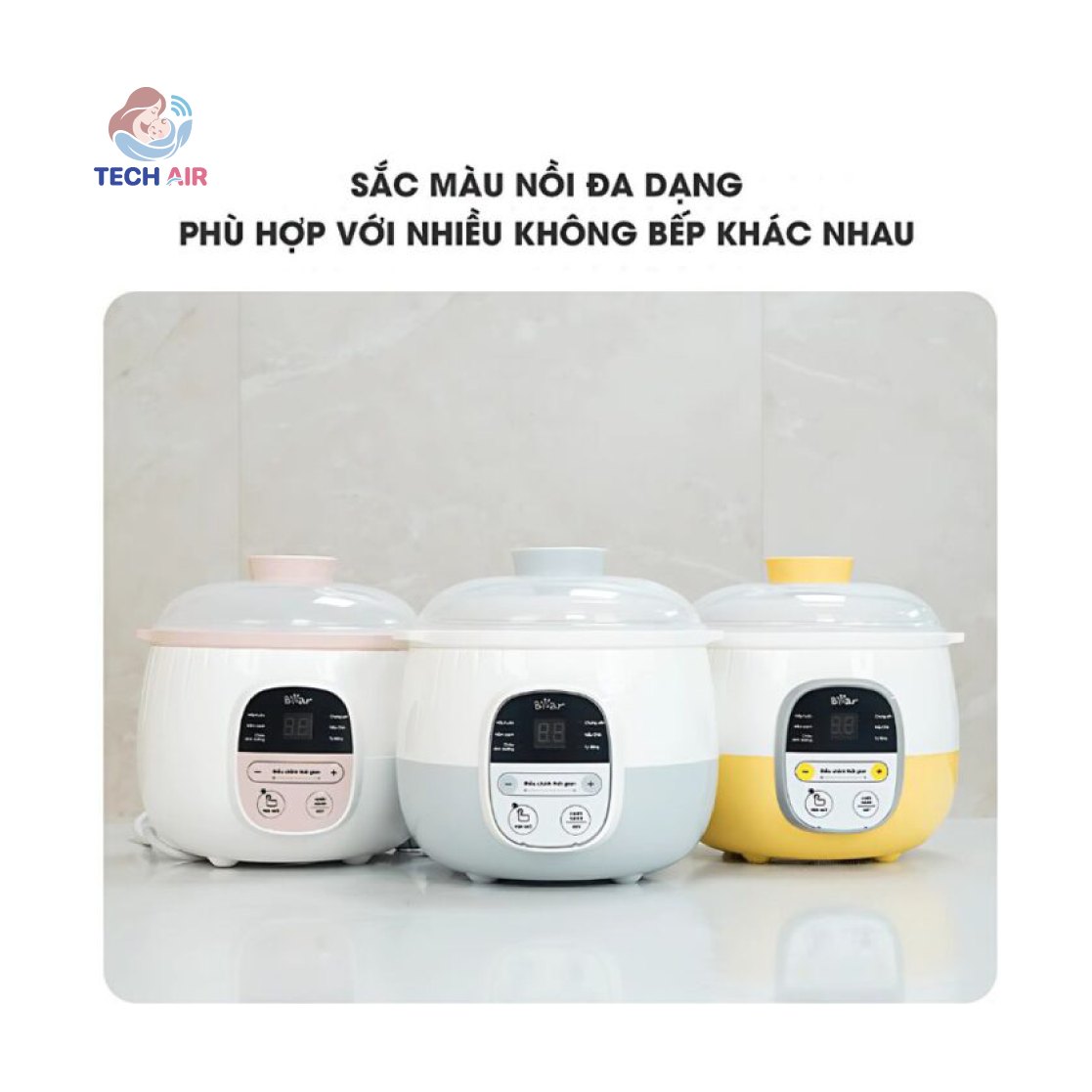 Nồi Nấu Chậm Bear 0.8L SUBE001