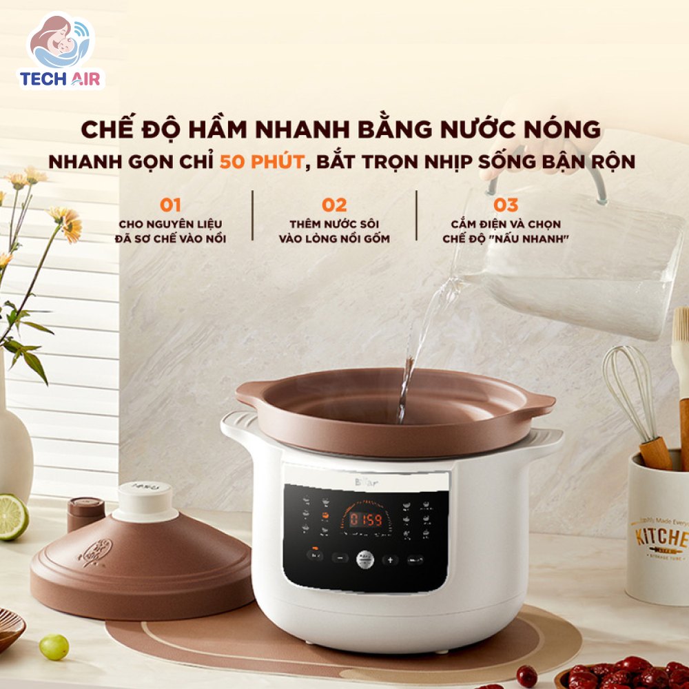 Nồi Nấu Chậm Bear 3.0L ESP-305LP